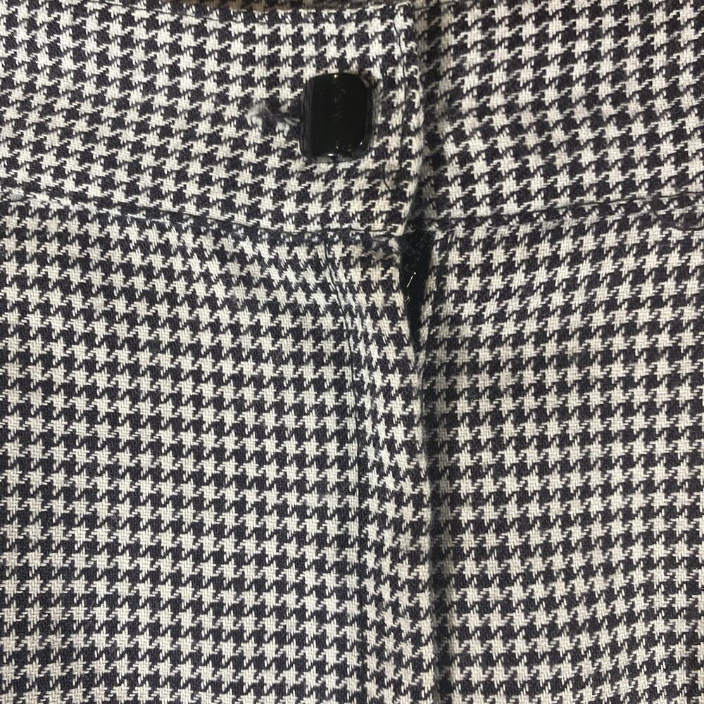 Vintage‎ Black Mini Houndstooth Check Pencil Skirt Small USA Office Siren Preppy - Picture 7 of 9